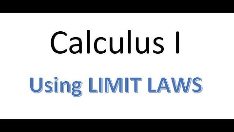 MAT220 2.3 Limit Laws part 2