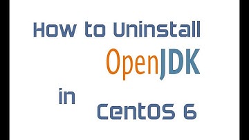 How to uninstall OpenJDK in CentOS 6