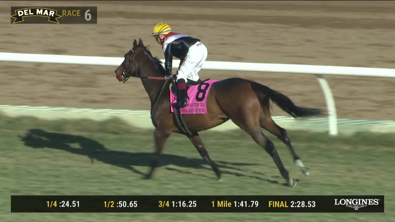 Chicago Style Wins the Hollywood Turf Cup (Grade II) Race 6 at Del Mar ...