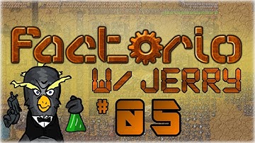 Factorio w/ Jerry - Part 5 - Power Distribution and Defensive Measures