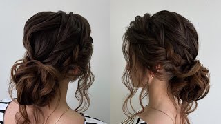 Beautiful messy bun hairstyle tutorial