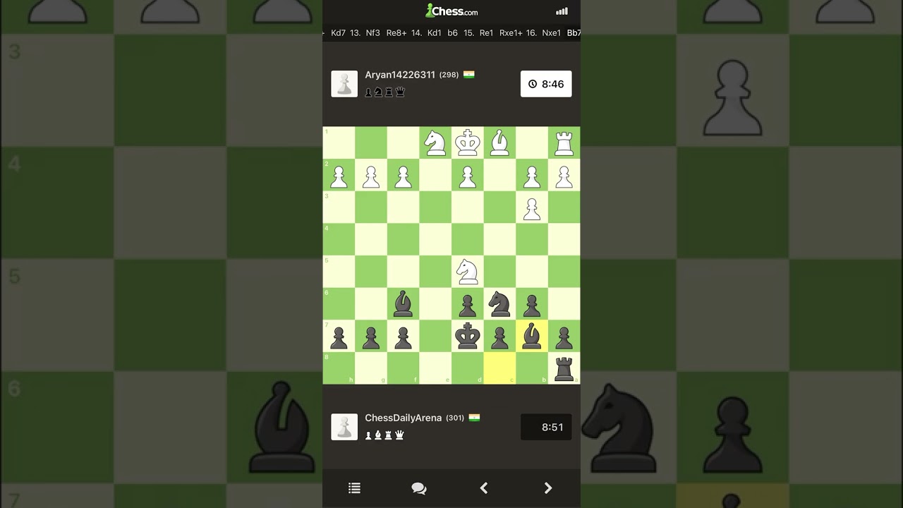 India vs India | ChessArenaGlobal vs Aryan14226311 | Game #3 | Chess.com