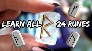 All 24 RUNES 💎 Their Meanings ᛝᛒᛗ Beginner Tutorial, How To Use Them & Casting A Three Norn Spread