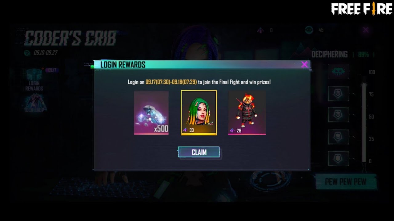 I Got Elite Moco All Login Rewards on 17.09.21 😱🔥| Advance Server 🤯| Free Fire 💜