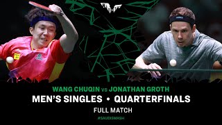 Full Match | Wang Chuqin Vs Jonathan Groth | Ms Qf | #Saudismash 2024