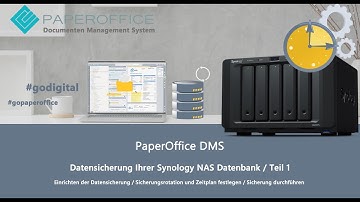 Datenbank Backup auf Synology NAS / Datensicherung Hyper Backup PaperOffice Dokumentenmanagement DMS