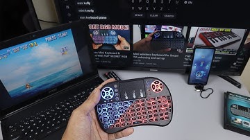 I8 Mini Wireless Keyboard PC Phone and TV Connection Test and Review