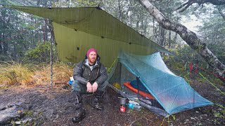 Rainstorm VS Ultralight Shelter - Tent CAMPING in Heavy Rain - Deluge