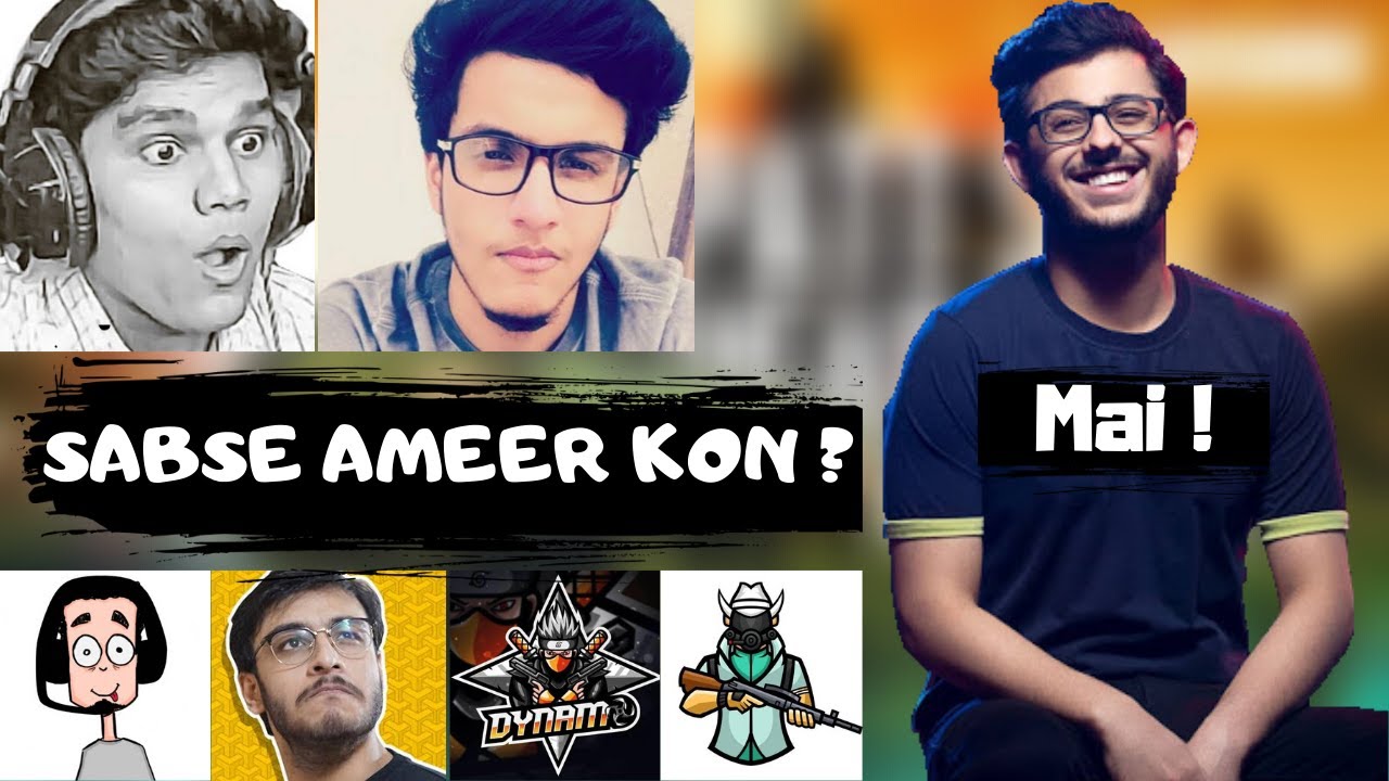 INDIA Ke Sabse Ameer PUBG Streamers ( REVEALED ) Mr.khiladi