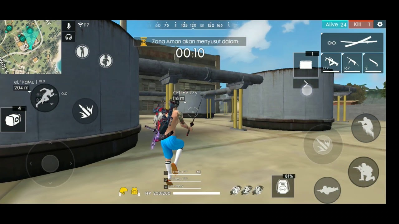 NGEPUSH BARENG TEAM OLD auto ngga dapat kill - FREE FIRE INDONESIA