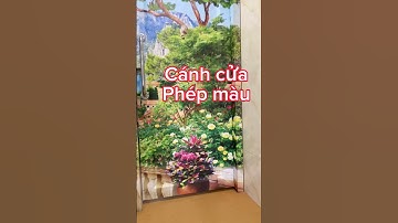 Tranh 3d phong cảnh siêu đẹp lột sát cho cánh cửa