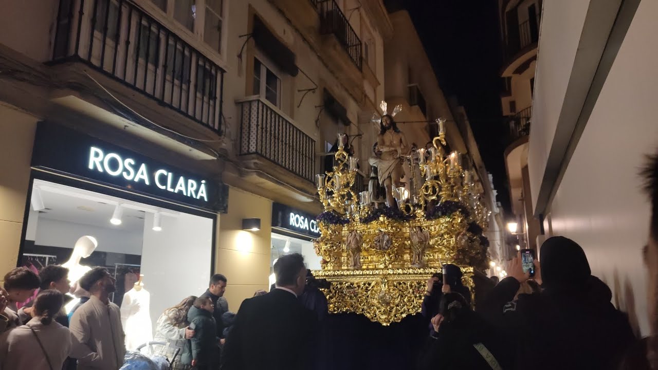 Jesús atado a la columna y María Sma de las Lágrimas - Semana Santa Cádiz 2024 - C/San Francisco