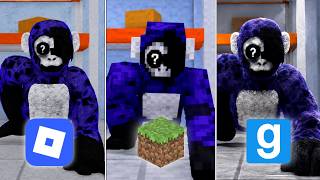 Roblox vs Minecraft vs Garry's Mod - Lethal Ape Chase Test and Gameplay