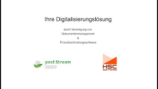 Poststream Dokumentenmanagement Und Finanzbuchhaltungssoftware Von Hsc Dürrweitzschen
