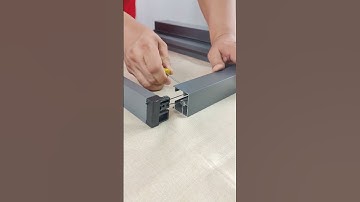 How to assemble and adjust the trackless invisible rewinding screen door?#qiangning