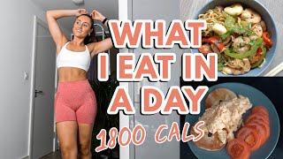 WHAT I EAT IN A DAY | 1800 calories + tracking macros