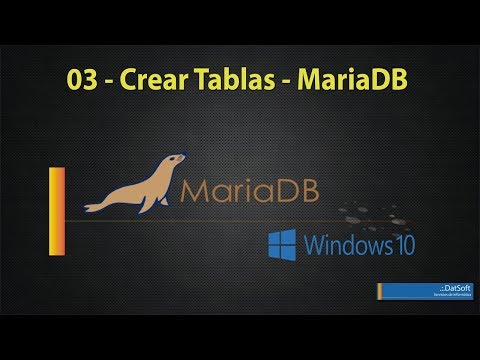 03 - Crear Tablas -  MariaDB