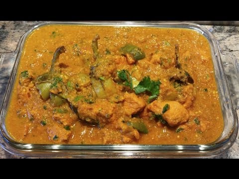 How To Cook Chicken Curry With White Round Eggplant-11-08-2015