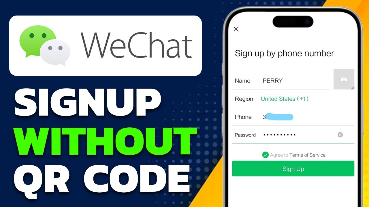 How To Sign Up For Wechat Without QR Code - YouTube