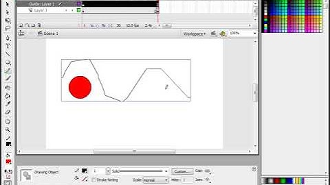 #5 Flash CS3 - Membuat Animasi Guide (jalur) dengan Adobe Flash CS3