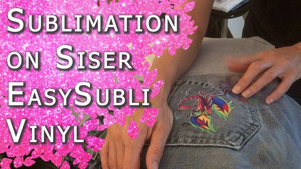 Siser Easy Subli HTV Sublimation ON DARK Garments! (Step By Step