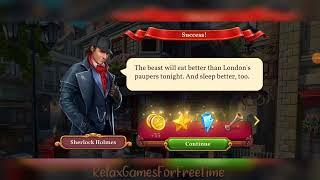 Sherlock • Hidden Object • Match-3 - Level 3 gameplay finding objects detective puzzle game