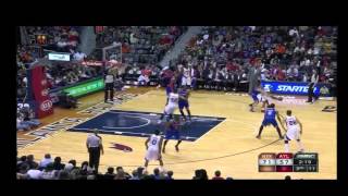 Mike Scott knocks down a three after great ball movement