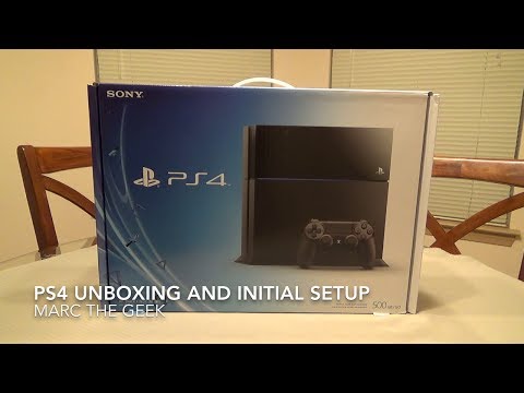 PS4 Unboxing & Initial Setup