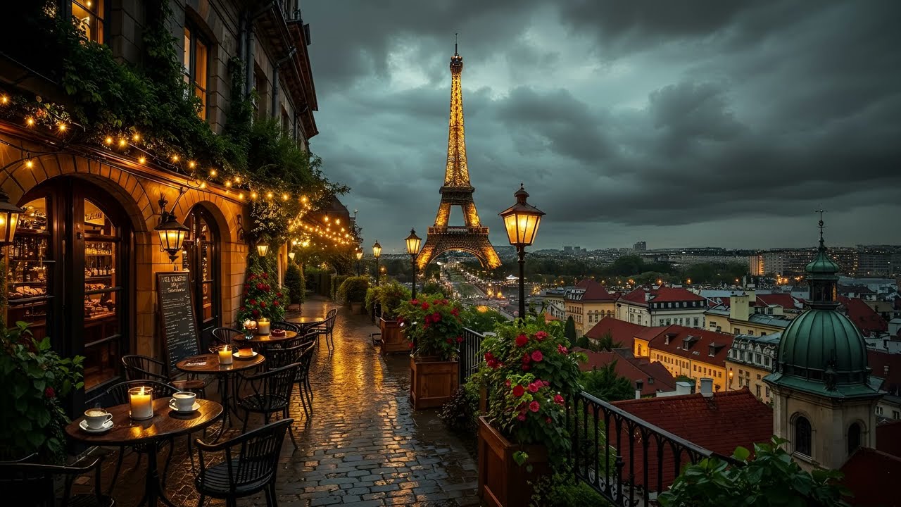 Paris Night Café ☕ Soft Bossa Nova & Relaxing Jazz Music for Reading, Deep Focus