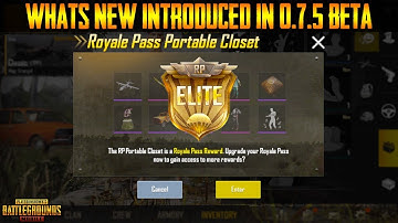 Pubg Mobile 0.7.5 Beta Update Released | Whats New Introduced?? | SEASON 3 and More | Download APK!!