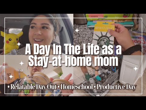 Day in the Life of a Stay-at-home Mom | Relatable Christian Mom | Homeschool Curriculum Shopping