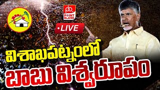 విశాఖపట్నంలో బాబు విశ్వరూపం ! | Chandrababu Mass Speech At Visakhapatnam LIVE | Point Blank TV