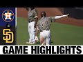 Manny Machado's late homer leads Padres | Astros-Padres Game Highlights 8/23/20
