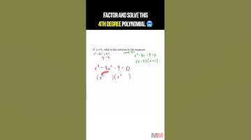 How to factor and solve 4th degree polynomials