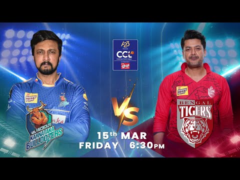 CCL 2024 Match 18- Qualifier 1 | Karnataka Bulldozers vs Bengal Tigers- Promo|March 15th from 6:30pm