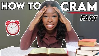 How to CRAM everything FAST and REMEMBER it for exams 📚🏃‍♂️  | Grade 9/A* Tips