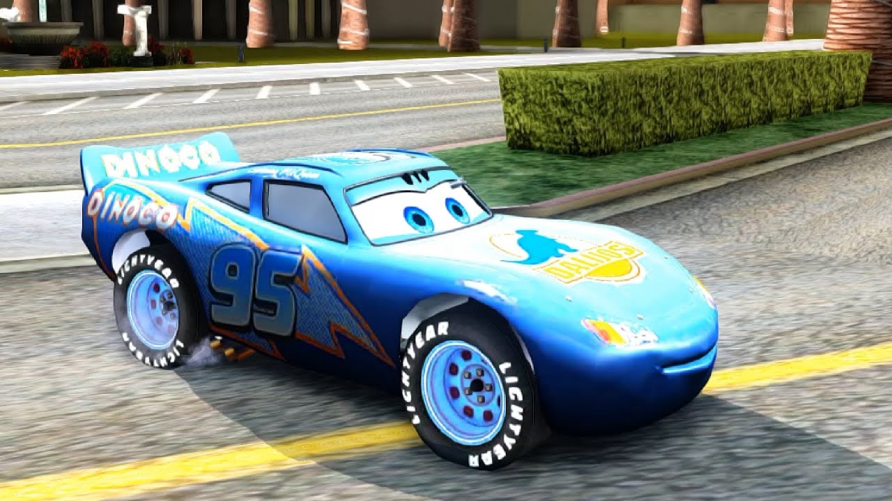 GTA San Andreas - Lightning McQueen Dinoco EnRoMovies _REVIEW - YouTube