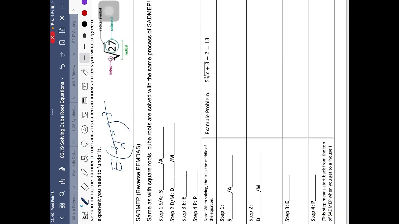 Ms. Gu Solving Cube Root Equations 