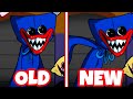 Huggy Wuggy(Playtime) - OLD vs NEW (FNF Poppy Playtime Mod Hard/FNF  Poppy Playtime Mod Anim Update)