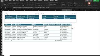 Excel Tables for Modern Data Analytics