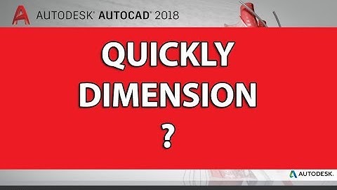AutoCAD tutorial | How to use quickly dimension feature
