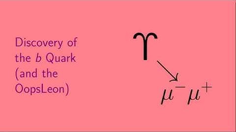 Discovery of the b Quark (and the OopsLeon)