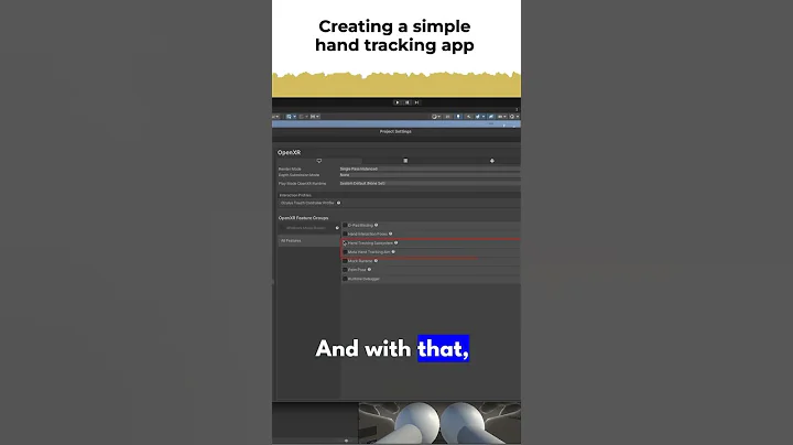 Enable Hand Tracking in Unity for your Meta Quest #handtracking #metaquest #gamedev