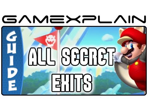 Every Secret Exit In New Super Mario Bros. U (All 12) - Guide U0026 Walkthrough