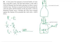 14-61 Pascal's principle and hydraulics