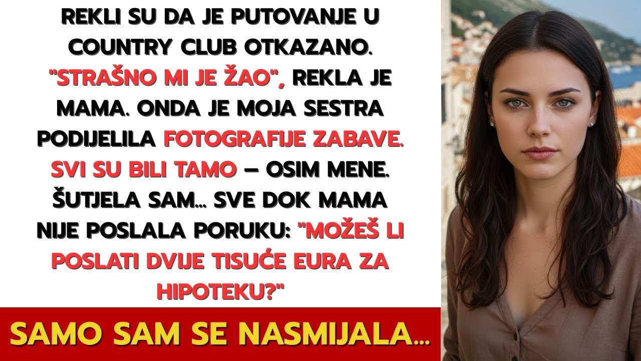 Roditelji rekli da je putovanje otkazano — onda sestra objavila slike zabave bez mene