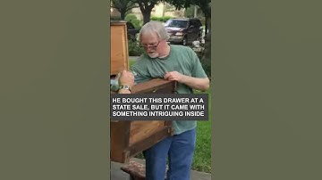 He bought this drawer at a state sale, but it came with something intriguing inside