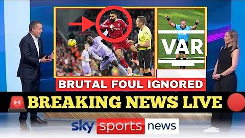 LIVERPOOL FURIOUS: SALAH BRUTALLY TAKEN OUT – REF AND VAR LOOKED THE OTHER WAY!