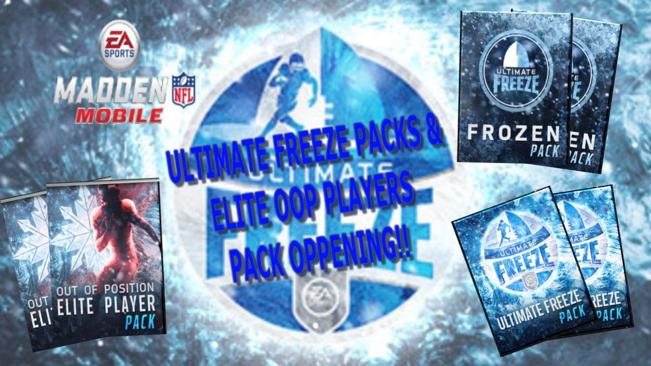 ULTIMATE FREEZE PACK OPENING & ELITE OOP PLAYER PACK OPENING! MADDEN MOBILE 17