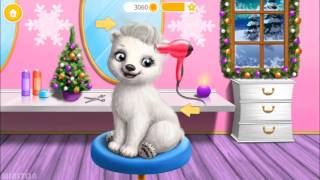 Fun Animals Care - Christmas Animal Hair Salon Brush Teeth Bath Makeover Learn Colors, Shapes